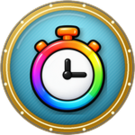 Dead Age: Tame Dinos I Like Challenges I badge showing a rainbow stopwatch